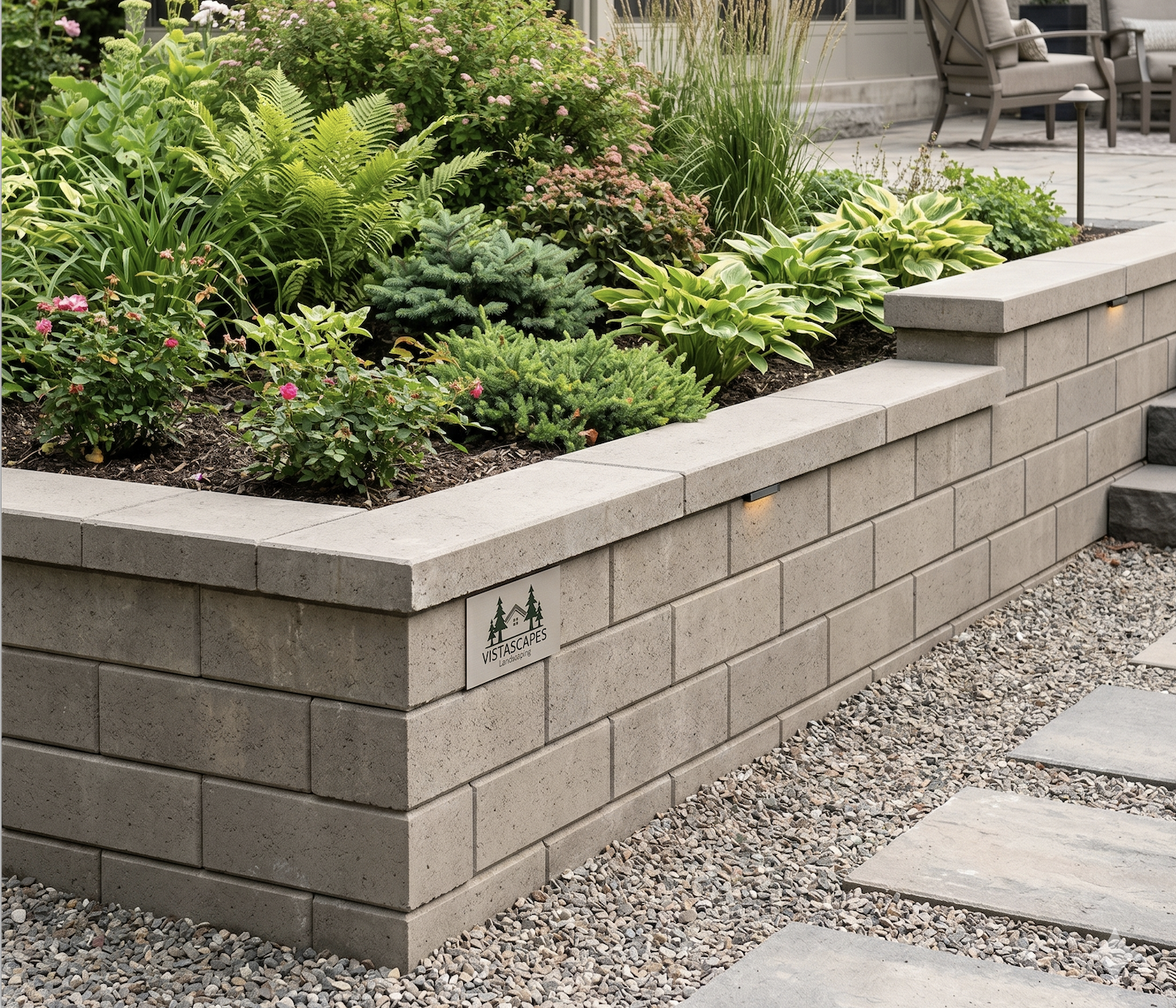 Vistascapes Landscaping Service - Expert Retaining Wall Designs